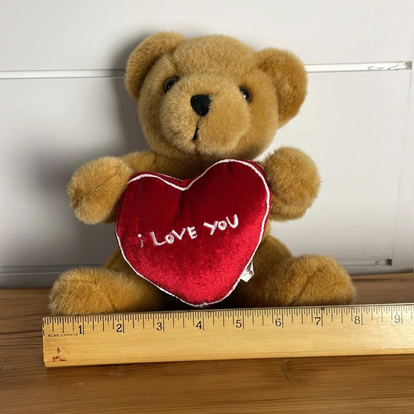 Build-A-Bear Stuffed Animal with I Love You Heart pillow Teddy Plush Toy - Picture 13 of 14